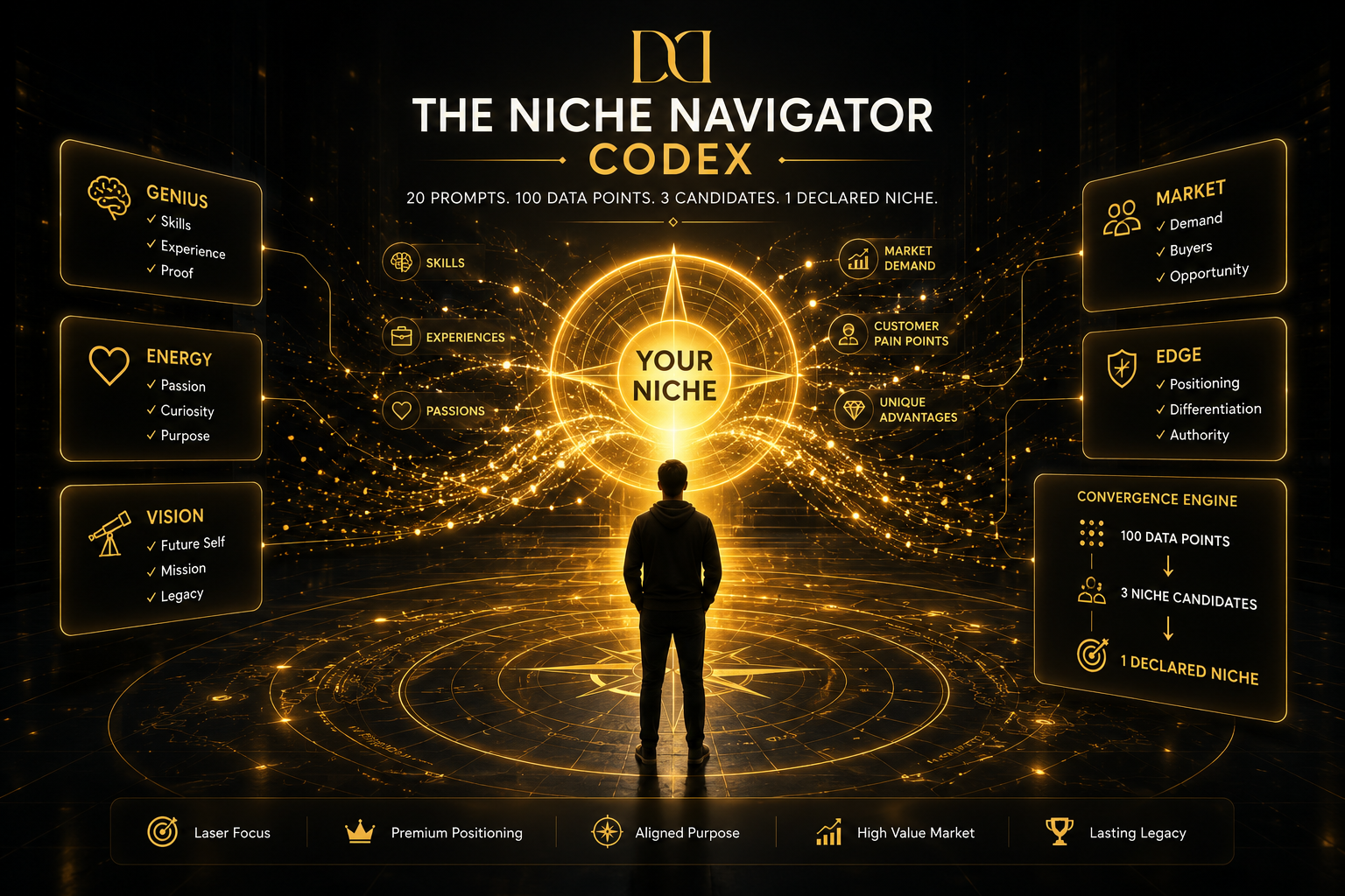 The Niche Navigator Codex — a golden convergence engine